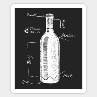 Wine Bottle Anatomy Sticker